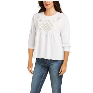 NWT Ariat Cheers Pullover Peplum Top S